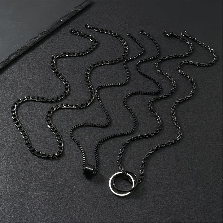 Heren Ketting Set - 3-delige Roestvrij Staal Cubaanse Schakel