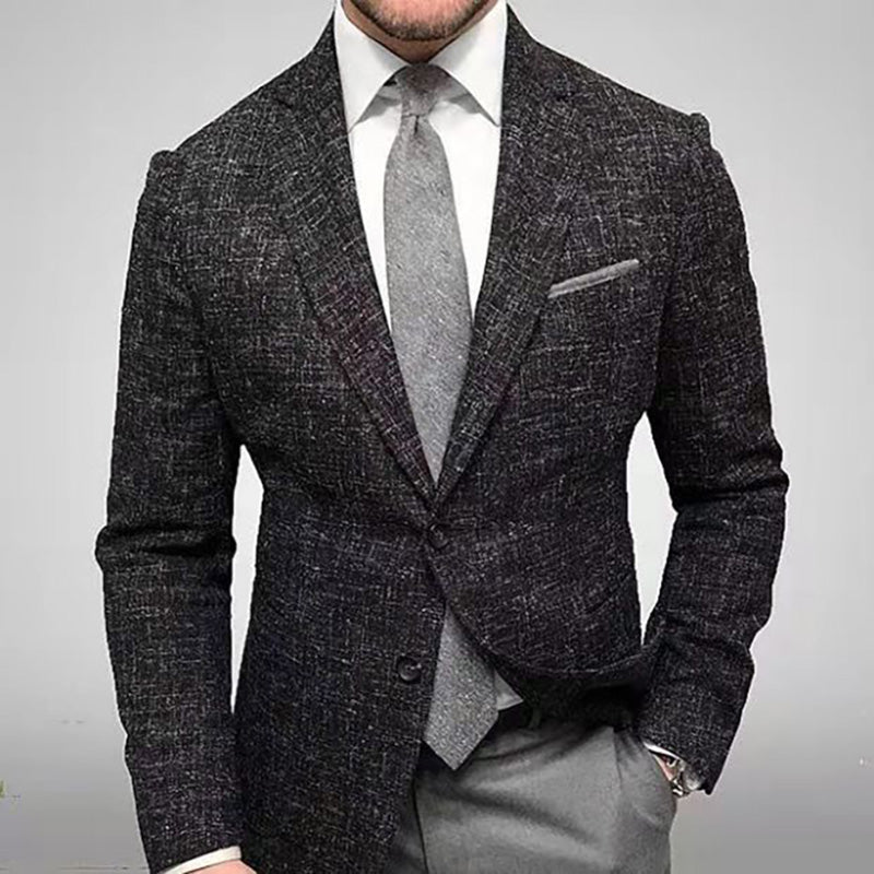 Heren Klassieke Blazer - Tijdloze Stijl & Comfortabele Fit - Zwart