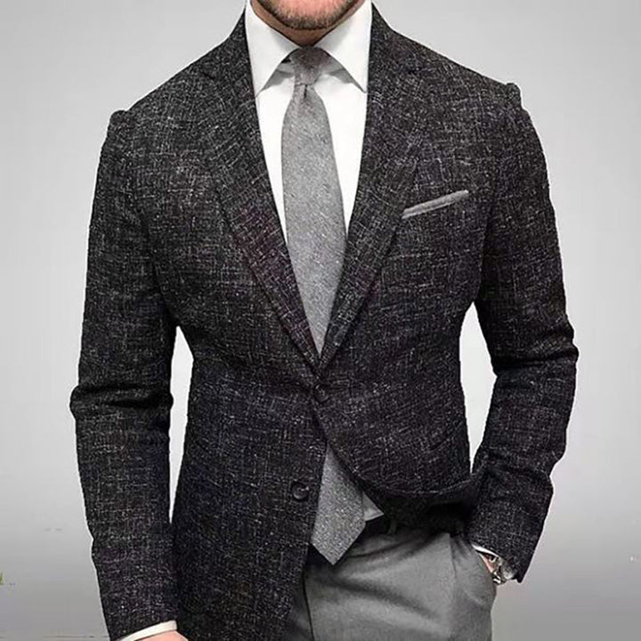 Heren Klassieke Blazer - Tijdloze Stijl & Comfortabele Fit - Zwart