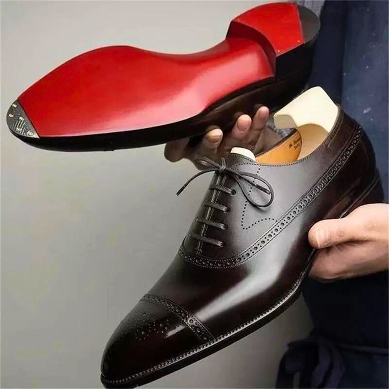 Heren Klassieke Oxford Schoenen - Elegante Leren Schoen