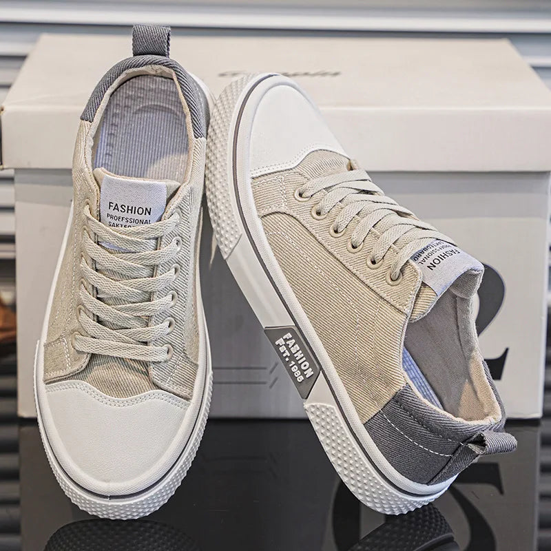 Heren Klassieke Sneaker - Licht en Comfortabel - Beige