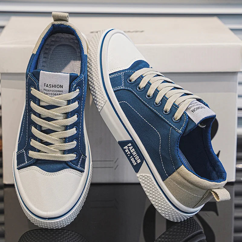 Heren Klassieke Sneaker - Licht en Comfortabel - Blauw