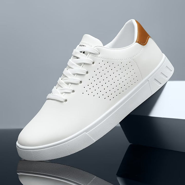 Heren Lage Sneakers - Klassiek Wit en Zwart