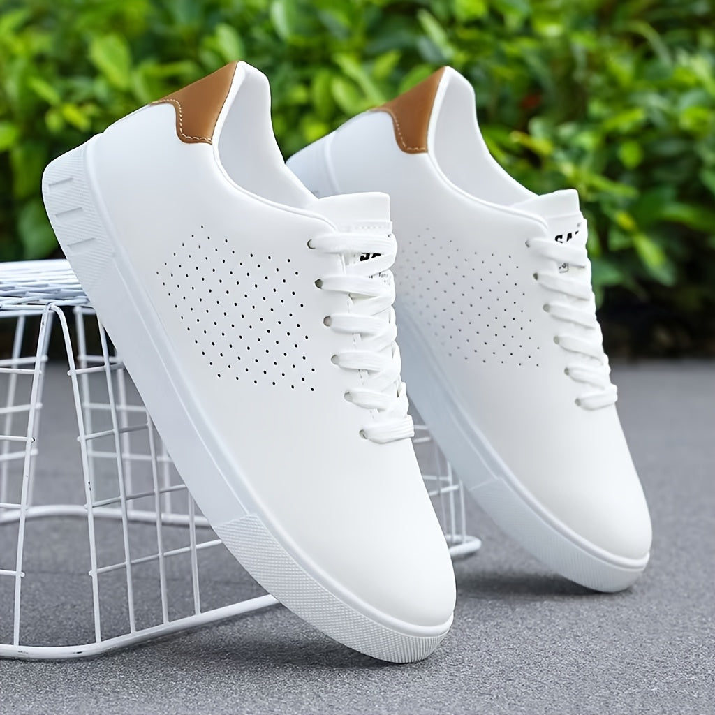 Heren Lage Sneakers in wit, Klassiek Wit en Zwart