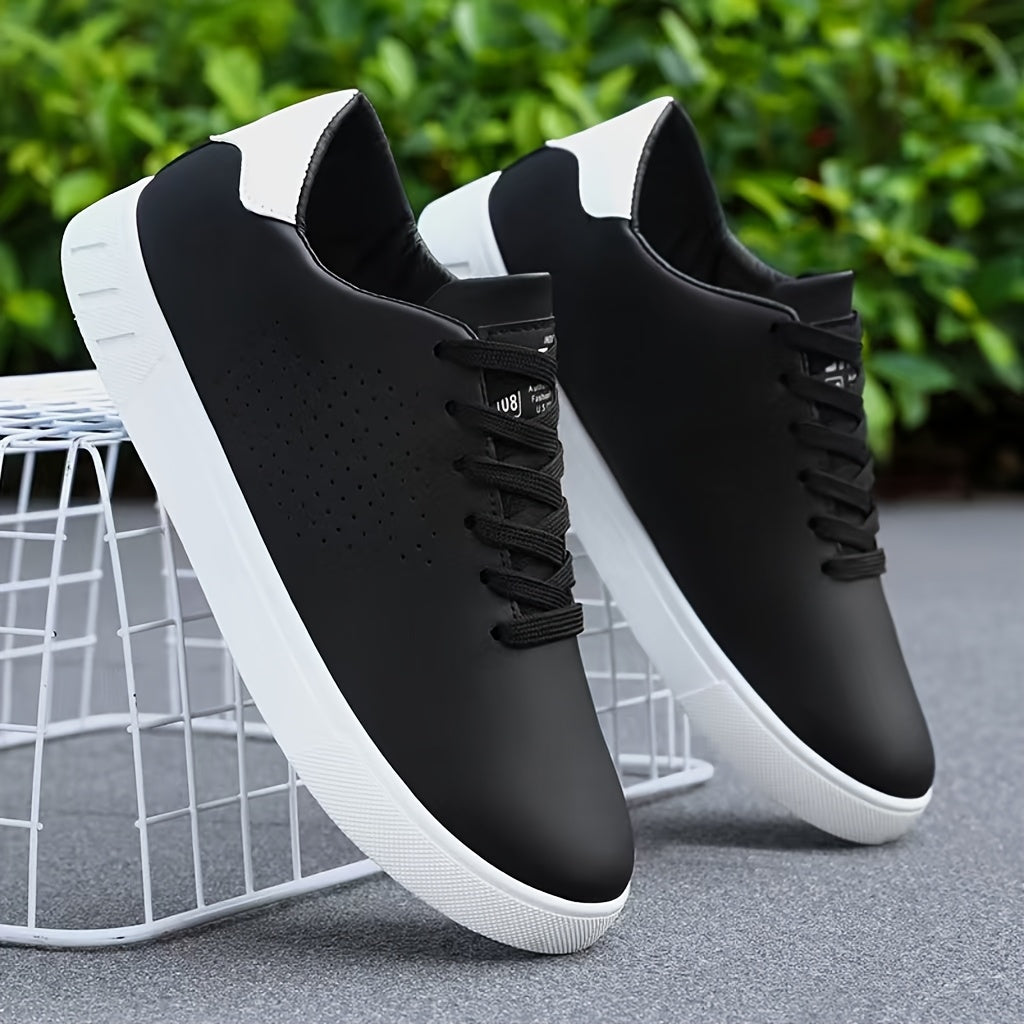Heren Lage Sneakers in zwart, Klassiek Wit en Zwart