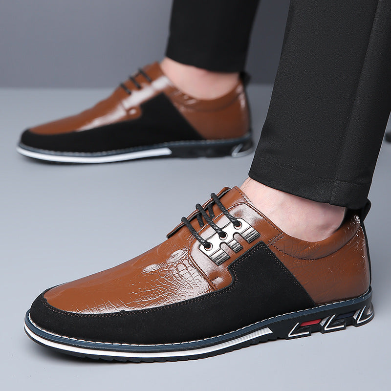 Heren Leren Laarzen - Klassieke Comfort Schoenen - Bruin