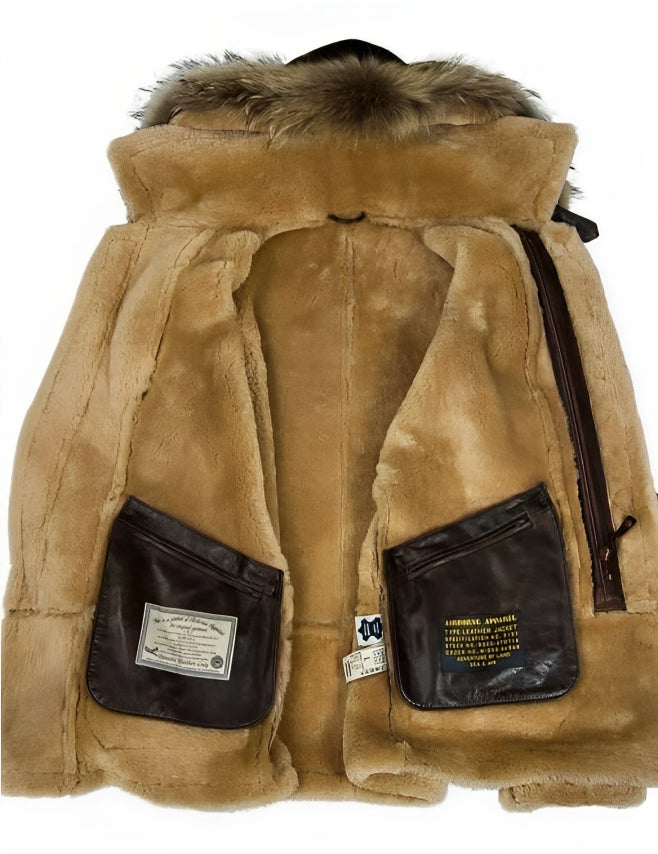 Heren leren winterjas - Klassieke elegantie