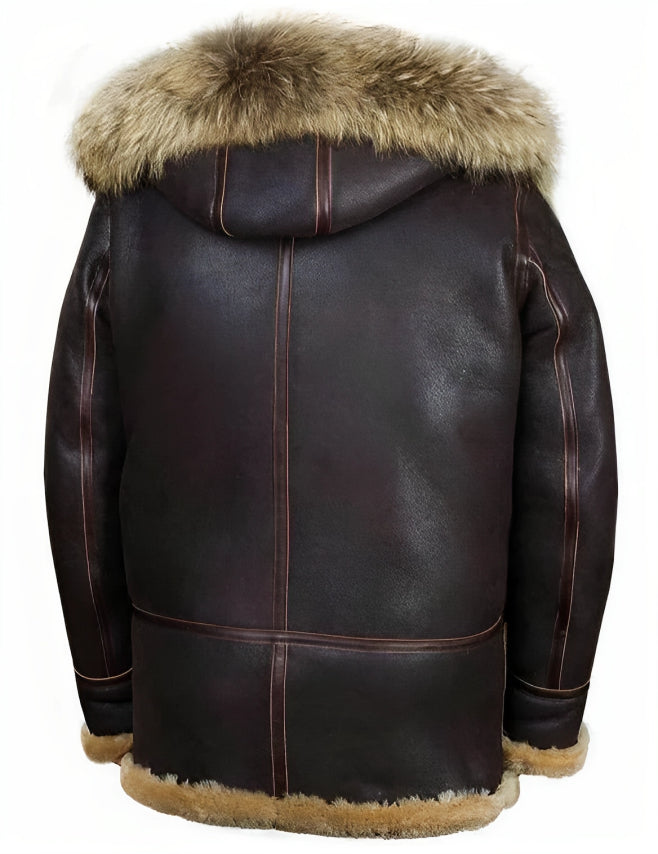 Heren leren winterjas - Klassieke elegantie