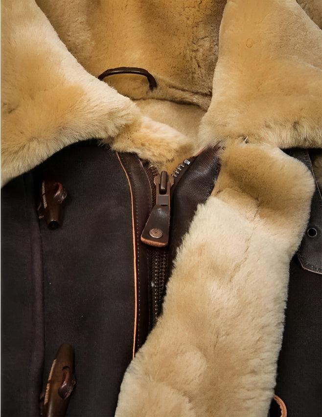 Heren leren winterjas - Klassieke elegantie