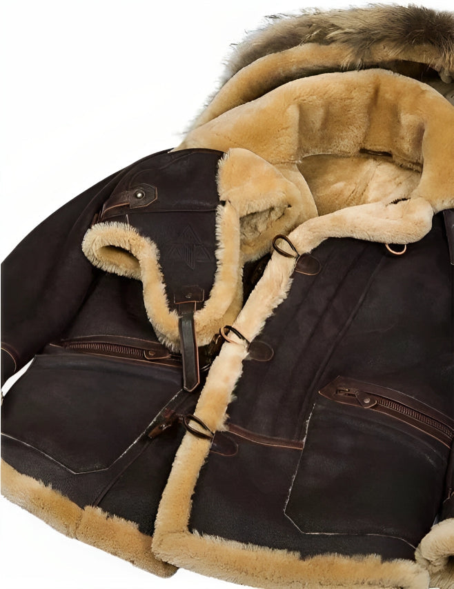 Heren leren winterjas - Klassieke elegantie