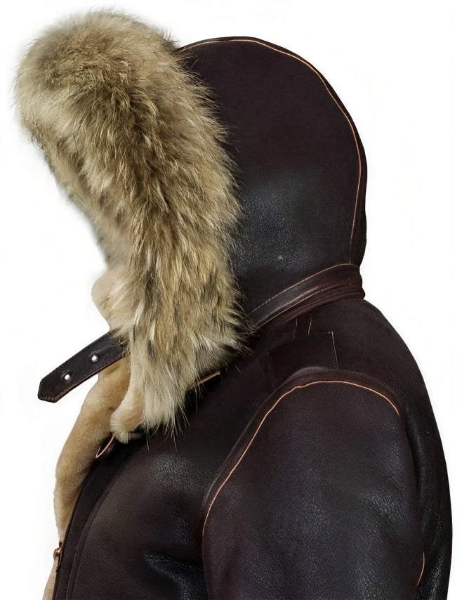 Heren leren winterjas - Klassieke elegantie