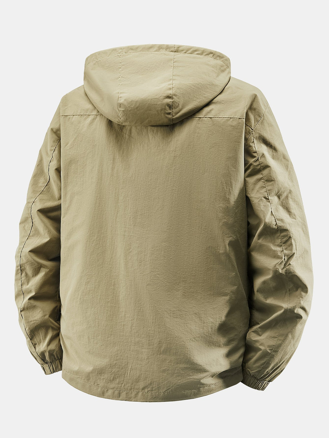 Heren Lichte Nylon Windbreaker met Afneembare Kap – Relaxed Fit