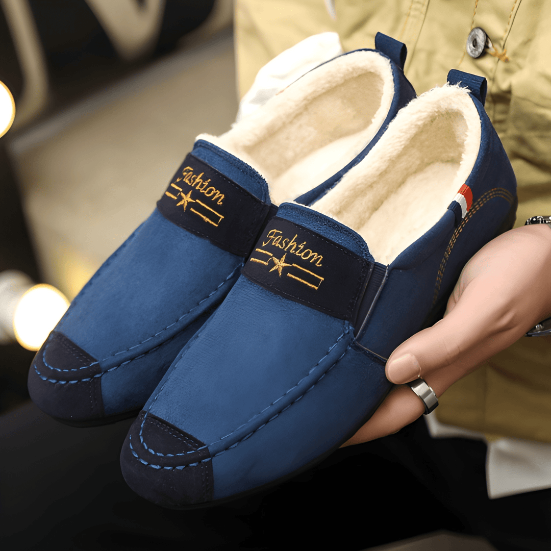 Heren Loafers Instapper - Warm Gevoerd & Lichtgewicht - Blauw