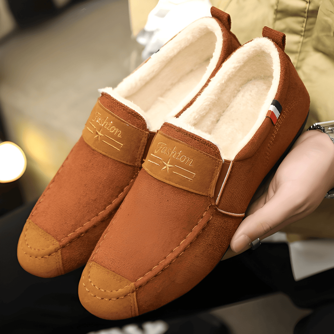 Heren Loafers Instapper - Warm Gevoerd & Lichtgewicht - Bruin