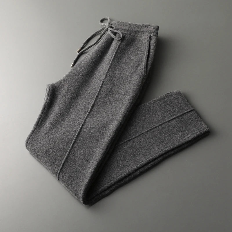 Heren Lounge Broek Relaxed Fit - Comfort & Stijl - Donkergrijs