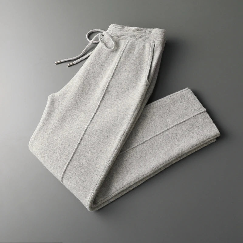 Heren Lounge Broek Relaxed Fit - Comfort & Stijl - Lichtgrijs
