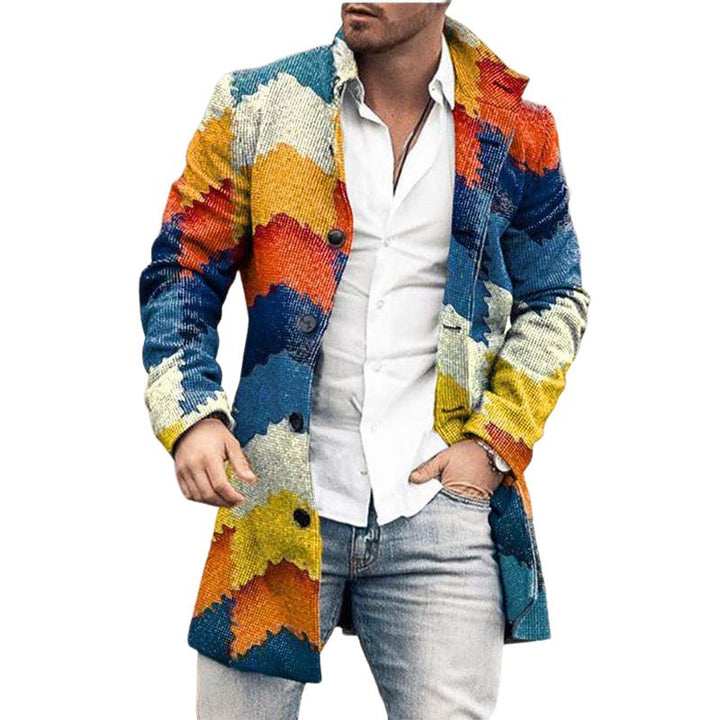 Heren Mantel Slim Fit - Elegant Driekwart Model - Blauw