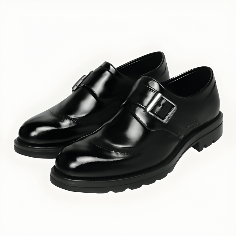 Heren Monk Strap Schoenen - Dubbele Gesp Elegantie