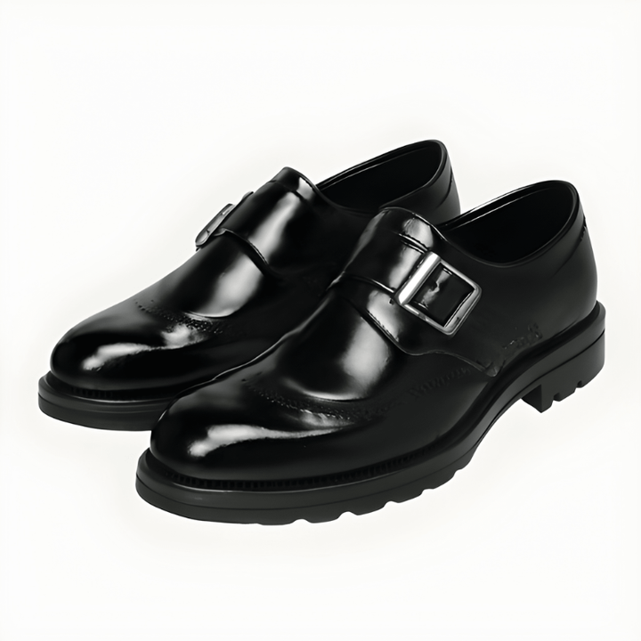 Heren Monk Strap Schoenen - Dubbele Gesp Elegantie