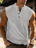 Heren Mouwloos T-Shirt - Licht en Ademend - Grijs