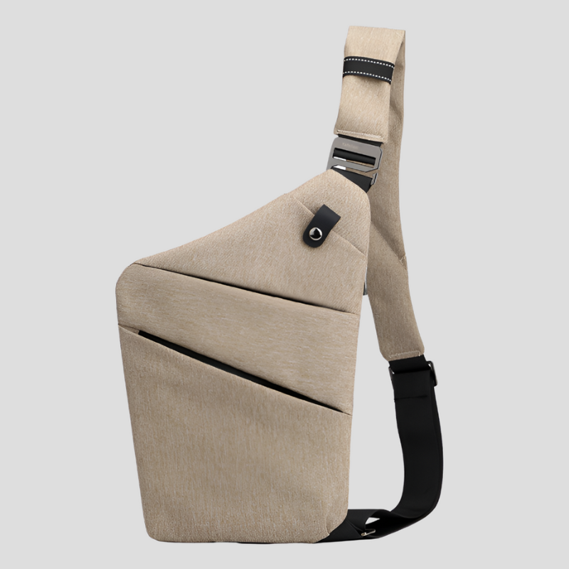 Heren Multifunctionele Schoudertas - Waterdicht & Praktisch - Beige