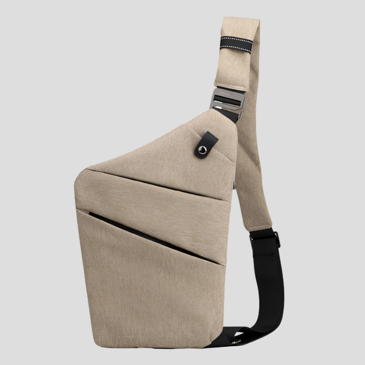 Heren Multifunctionele Schoudertas - Waterdicht & Praktisch - Beige