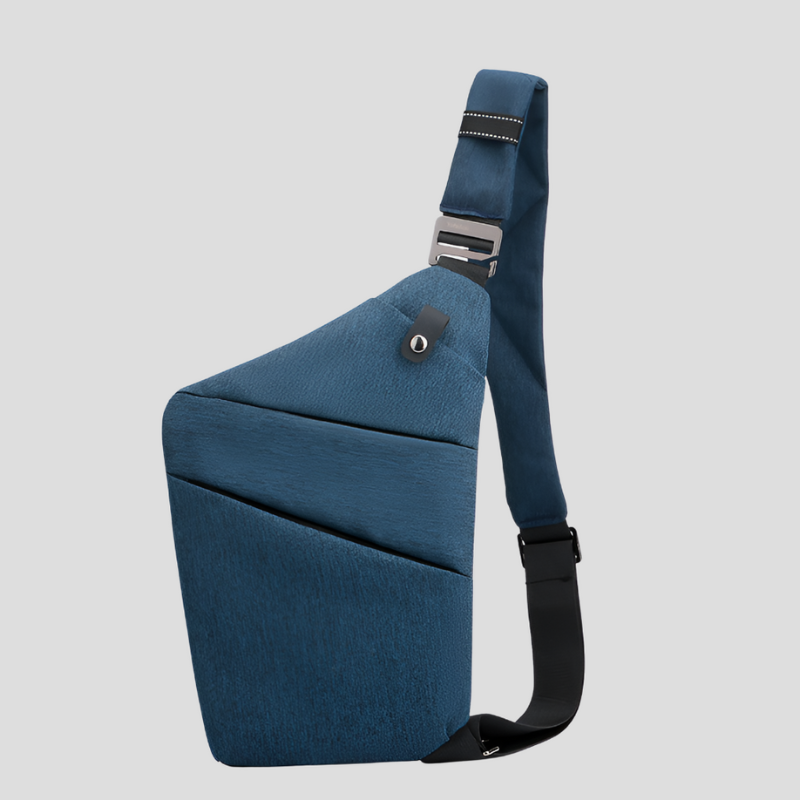 Heren Multifunctionele Schoudertas - Waterdicht & Praktisch - Blauw