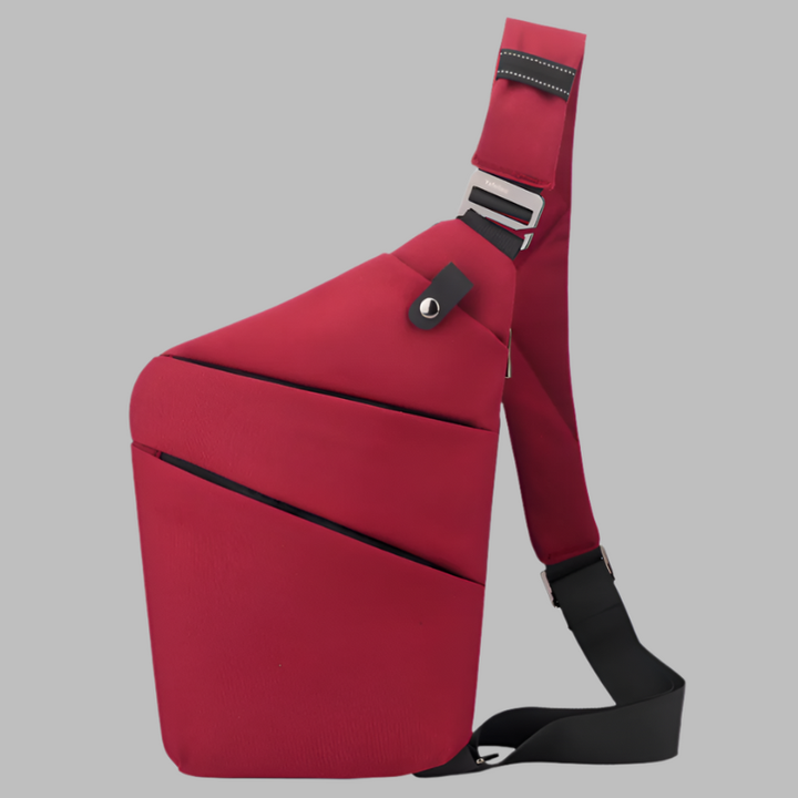 Heren Multifunctionele Schoudertas - Waterdicht & Praktisch - Rood