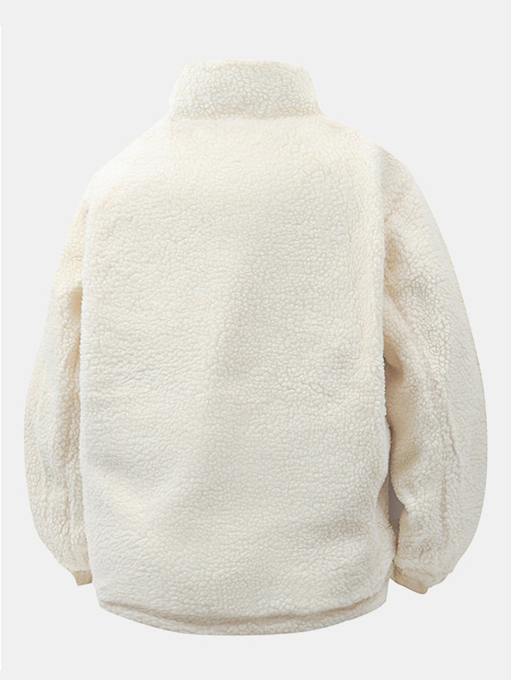 Heren Omkeerbare Teddy Fleece Pufferjack - Relaxed Fit