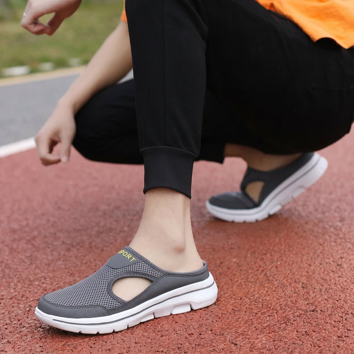 Heren Orthopedische Mesh Slippers - Ademend Comfort
