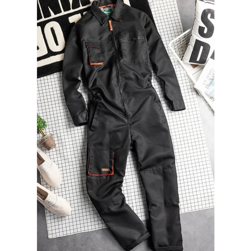 Heren Overall Straight met Ritssluiting - Lente - Zwart