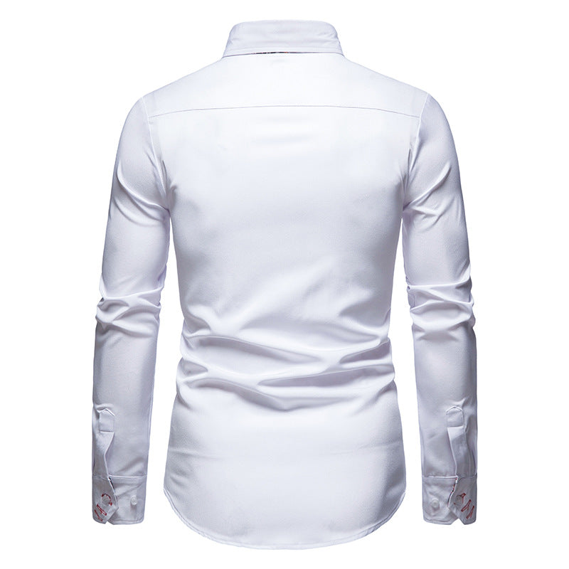Heren Overhemd Slim Fit - Katoen met Paisleyprint