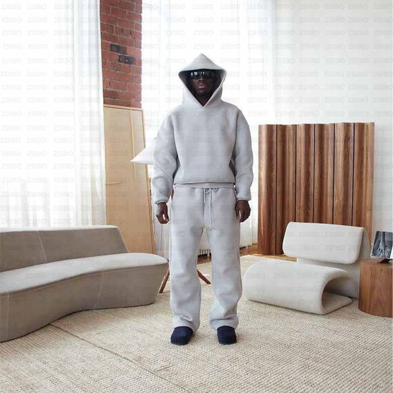 Heren Oversized Set Lange Mouw - Wintercollectie - Grijs