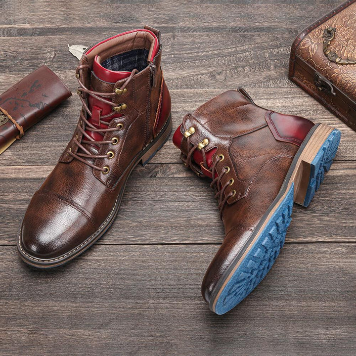 Heren Oxford laarzen bruin - klassieke elegantie