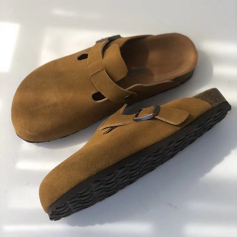 Heren Pantoffels Lichtgewicht - Comfortabele Zachte Zool - Bruin
