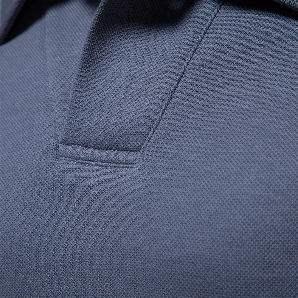 Heren Polo Lange Mouw - Klassiek Comfort
