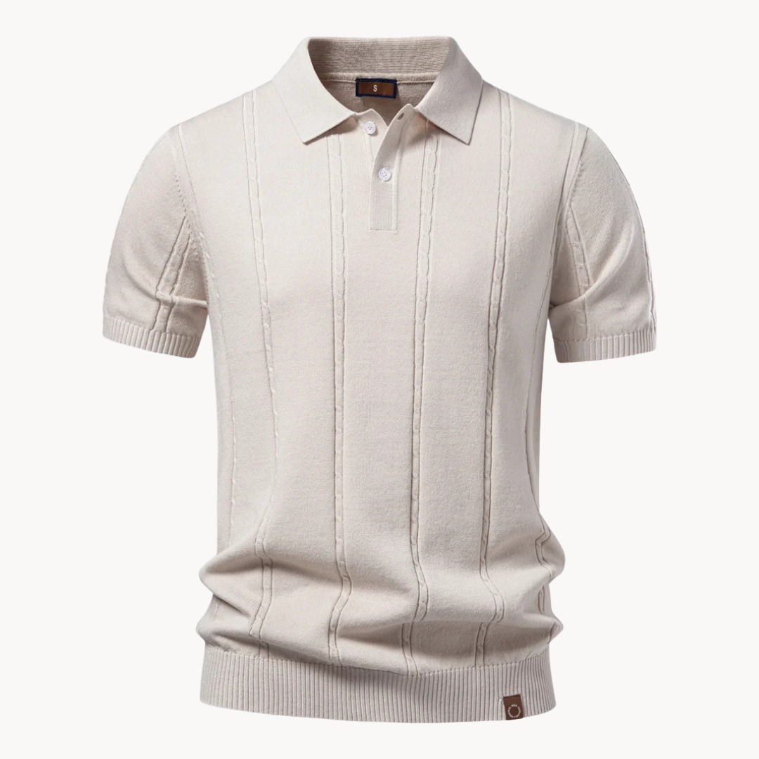 Heren Polohemd Klassiek - Elegante Casual Stijl - Beige
