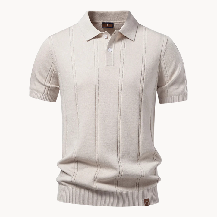 Heren Polohemd Klassiek - Elegante Casual Stijl - Beige