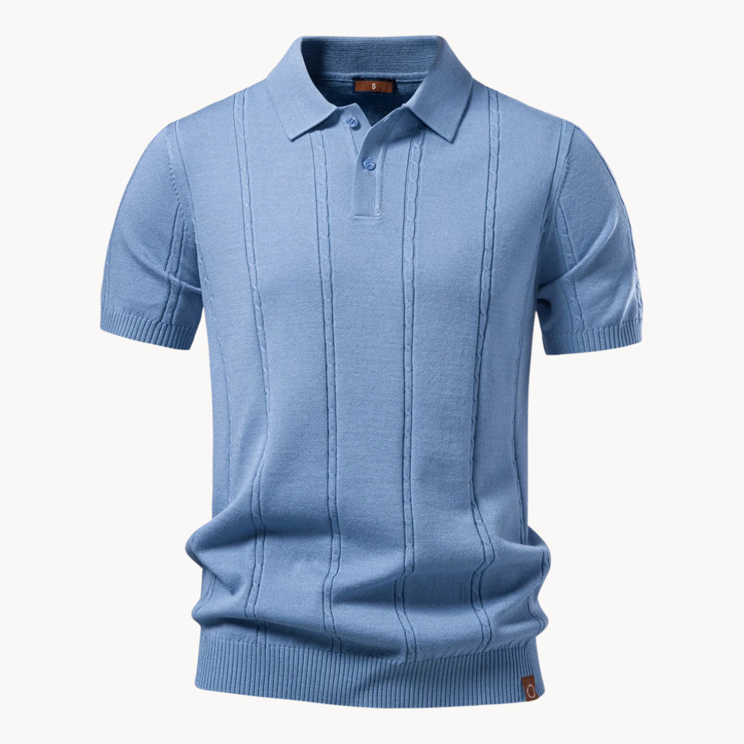 Heren Polohemd Klassiek - Elegante Casual Stijl - Blauw