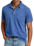 Heren Poloshirt Klassiek - Verfijnde Heritage Snit - Blauw