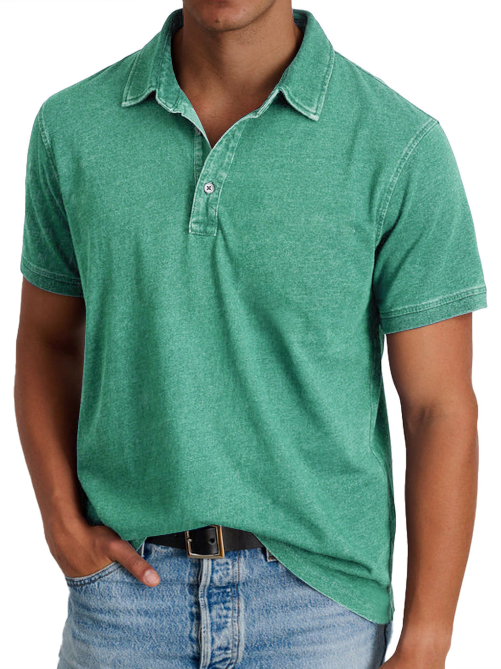 Heren Poloshirt Klassiek - Verfijnde Heritage Snit - Groen