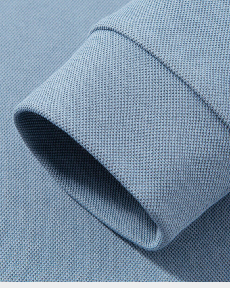 Heren Poloshirt Lange Mouwen - Ademend en Kreukvrij