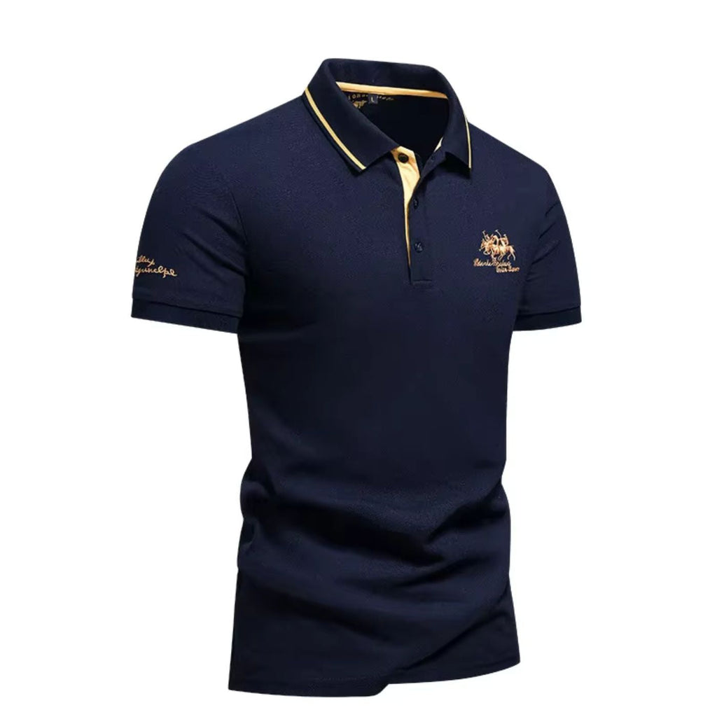 Heren Poloshirt met Knopen - Klassieke Dagelijkse Stijl