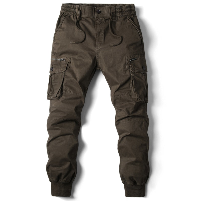 Heren Relaxed Fit Cargo Joggingbroek - Comfortabel en Veelzijdig - Koffiebruin
