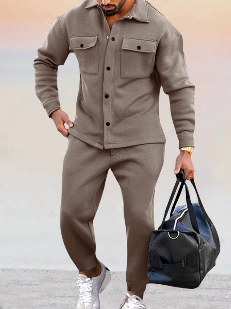 Heren Set Straight Knoopsluiting - Lente Outfit