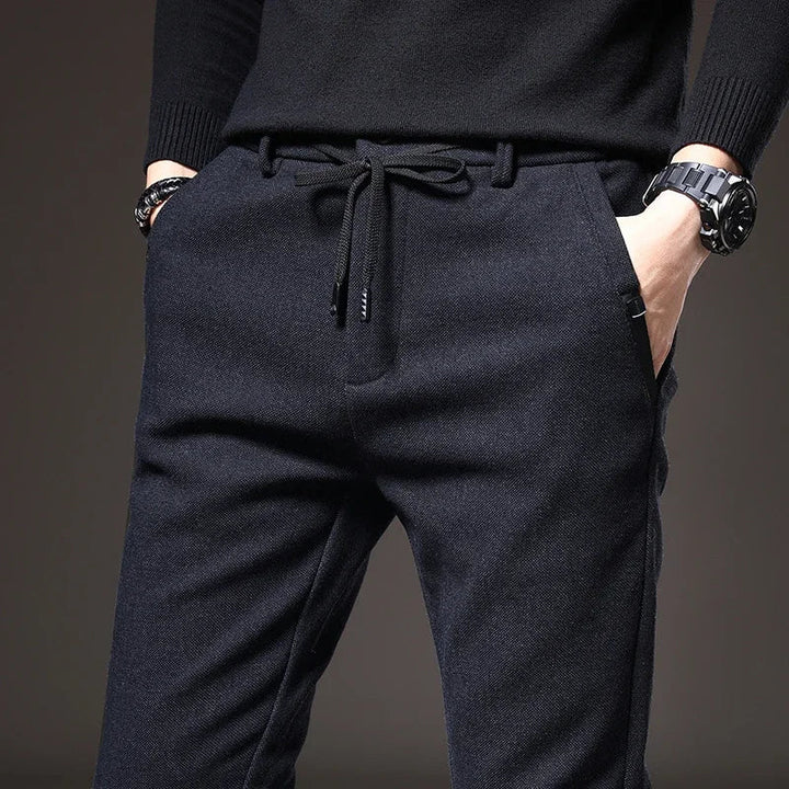 Heren Slim Fit Broek - Stretch Comfort Casual - Blauw