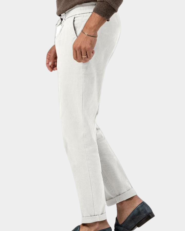 Heren Slim-Fit Bundfaltenbrock - Klassieke elegantie