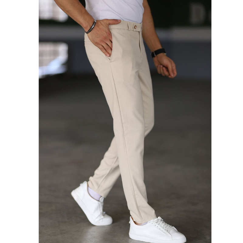 Heren Slim Fit Chino Broek - Comfortabel & Stijlvol
