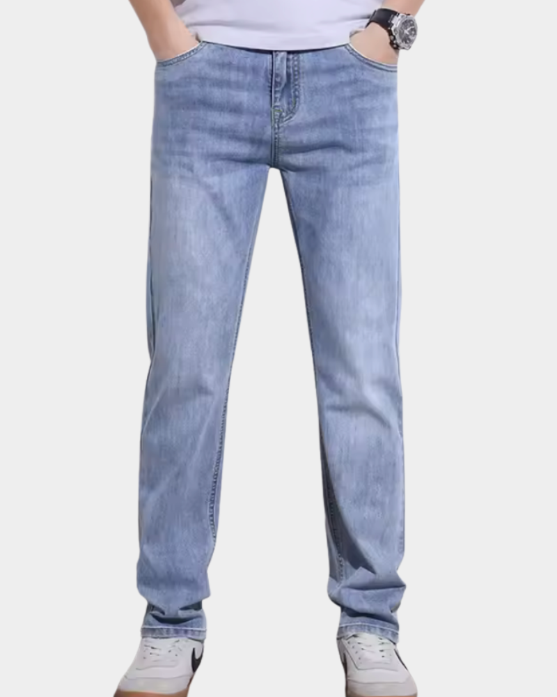 Heren Slim Fit Jeans met Stretch - Moderne Pasvorm - Blauw