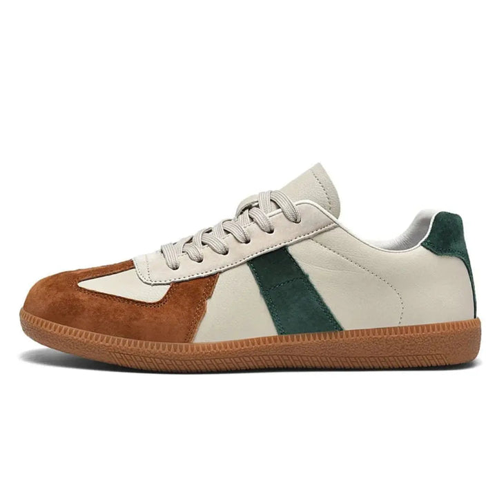 Heren Sneakers Retro Straight - Klassieke Zomerstijl - Karamel
